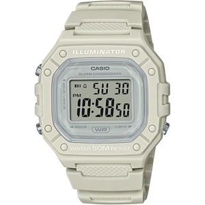 Casio W218H Series | Men’s Digital Watch | 50M WR | 1/100 Second Stopwatch | 100 SEC Chronograph | LED Backlight | Countdown Timer | Daily Alarm | Hourly Time Signal | 7 Year Battery(Light Gray)