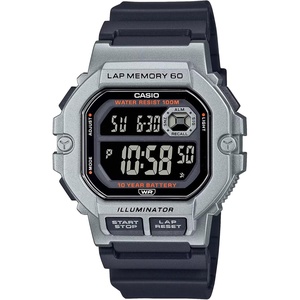 Casio WS1300H Series | Digital Watch | 100 Meter Water Resistance | LED Backlight | 1/100 SEC Stopwatch | Tide Graph | Coundtown Timer | LED Light | Multi Function Alarms | 10 Year Battery(Black/Black)