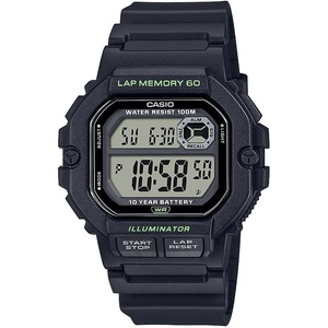Casio WS1300H Series | Digital Watch | 100 Meter Water Resistance | LED Backlight | 1/100 SEC Stopwatch | Tide Graph | Coundtown Timer | LED Light | Multi Function Alarms | 10 Year Battery(Black)