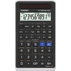 Casio fx-260 Solar II Scientific Calculator | 10-Digit Display | Fraction & Trig Functions | Ideal for Middle School, High School Math, Algebra, Trigonometry | Solar Powered(Black)