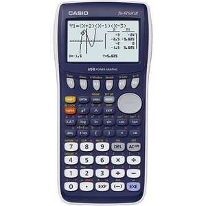 Casio fx-9750GII, Graphing Calculator, Pink (FX9750GII-PK)(White/Blue)