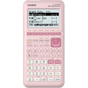 Casio fx-9750GIII Graphing Calculator | Natural Textbook Display | Python Programming | Ideal for Exams, STEM & Advanced Math | Black(Pink)
